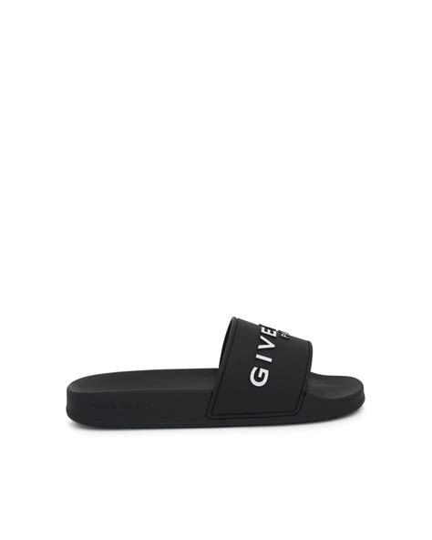 givenchy polyurethane slide sandal|Slide flat sandals in rubber .